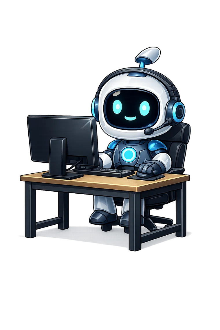 Axon working at a support desk